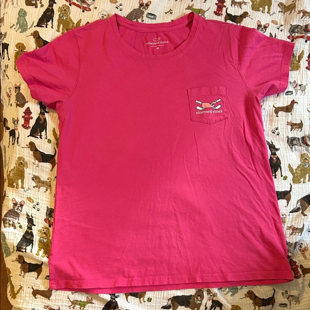 Vineyard Vines Hot Pink Short Sleeve Tee